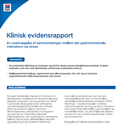  Klinisk Evidensrapport omkring mikrobiom og stress