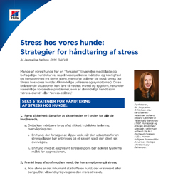 Strategier for håndtering af stress hos hunde